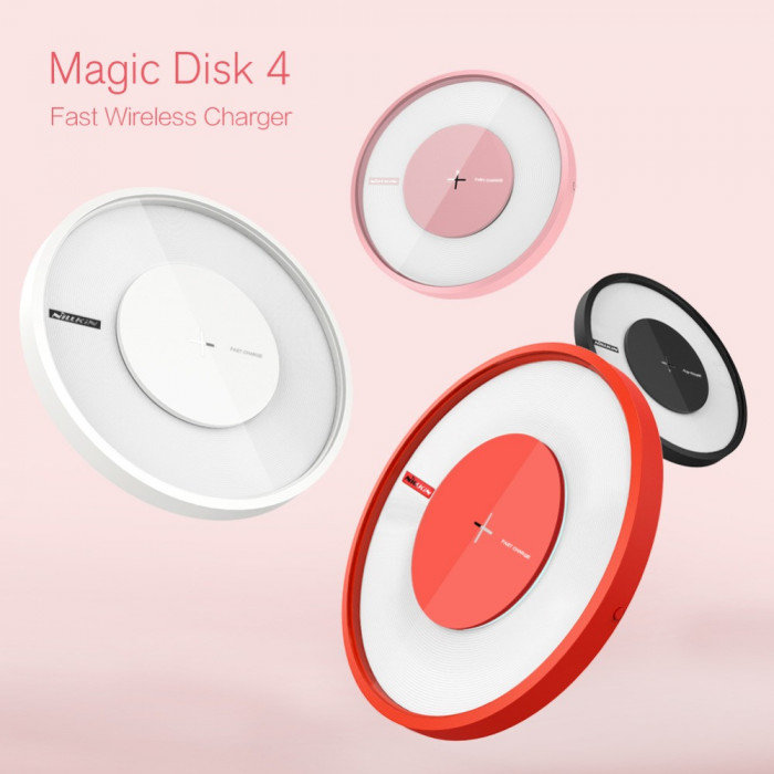 Быстрая беспроводная зарядка + лампа Nillkin Magic Disc 4 Красная - Изображение 31713