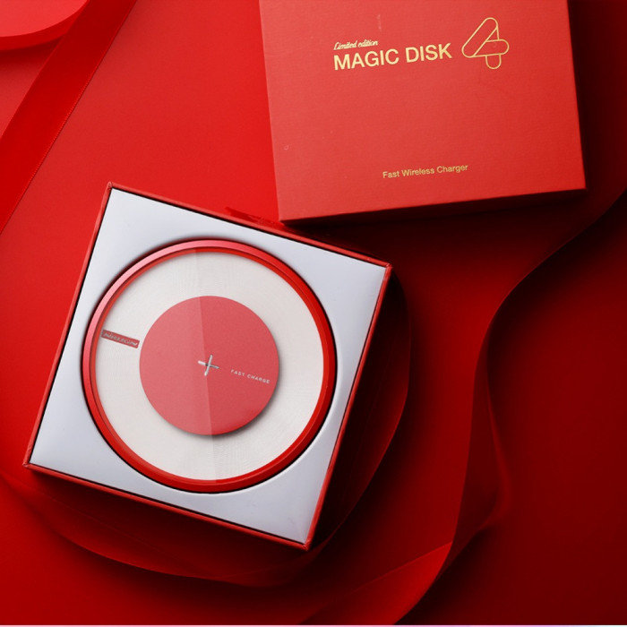 Быстрая беспроводная зарядка + лампа Nillkin Magic Disc 4 Красная - Изображение 31721