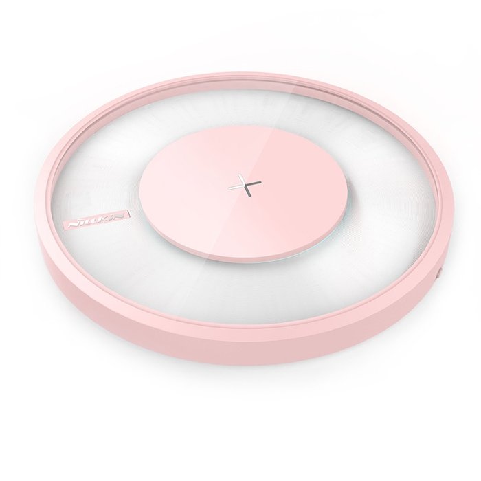 Быстрая беспроводная зарядка + лампа Nillkin Magic Disc 4 Розовая - Изображение 31729