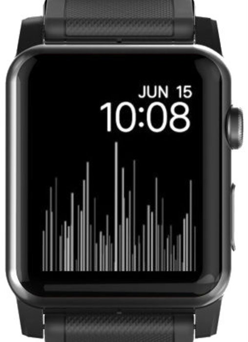 Ремешок силиконовый Nomad Rugged для Apple Watch (42мм) Серебряная застежка - Изображение 31971