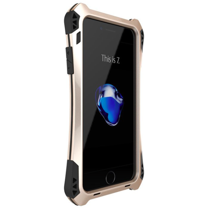 Противоударный чехол R-Just Amira для iPhone 8 Plus Черно-золотой - Изображение 32475