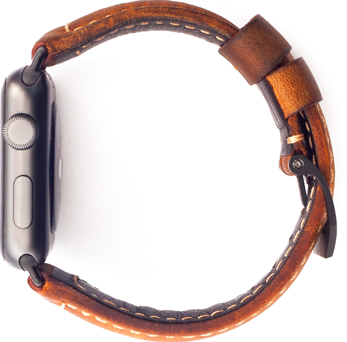 Ремешок кожаный Mad Strap для Apple Watch 3 / 2 / 1 (38mm) Черная застежка - Изображение 32595