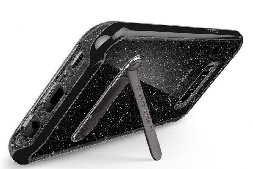 Силиконовый чехол накладка Spigen Neo Hybrid Crystal для Samsung Galaxy S8 Дымчатый