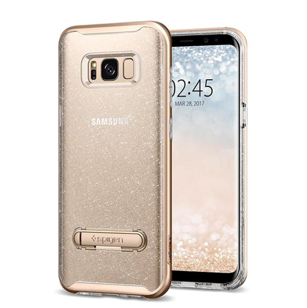 Силиконовый чехол накладка Spigen Neo Hybrid Crystal Glitter для Samsung Galaxy S8 Золотой - Изображение 6903