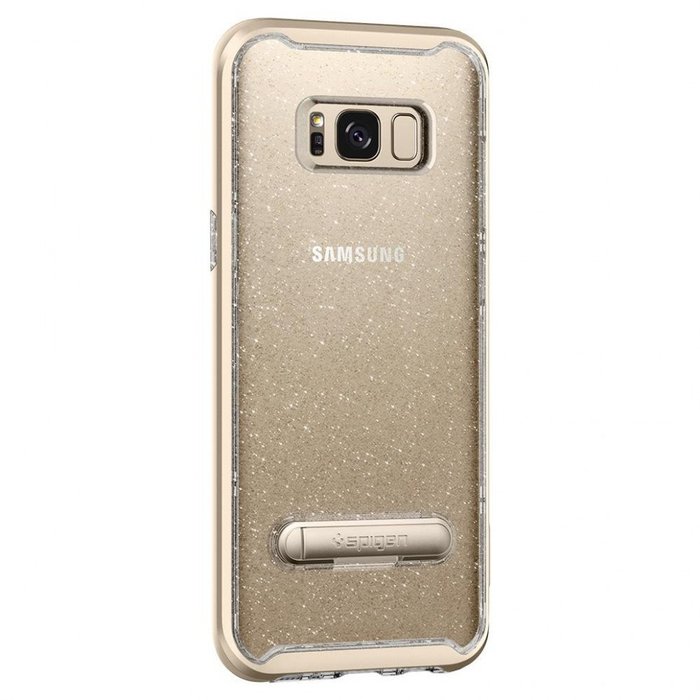 Силиконовый чехол накладка Spigen Neo Hybrid Crystal Glitter для Samsung Galaxy S8 Золотой - Изображение 6905