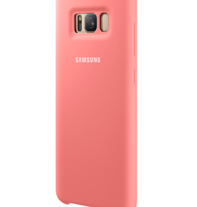 Силиконовый чехол накладка для Samsung Galaxy S8 Розовый - Изображение 33139