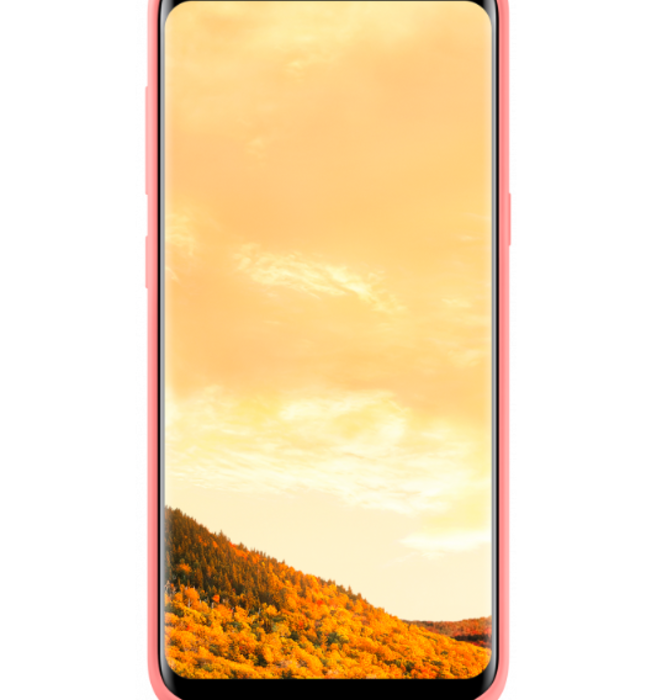 Силиконовый чехол накладка для Samsung Galaxy S8 Розовый - Изображение 33141