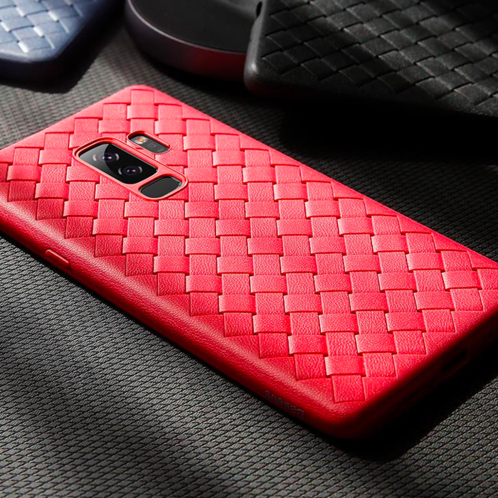Чехол накладка Baseus BV Weaving Case для Samsung Galaxy S9 Plus Красный - Изображение 33267