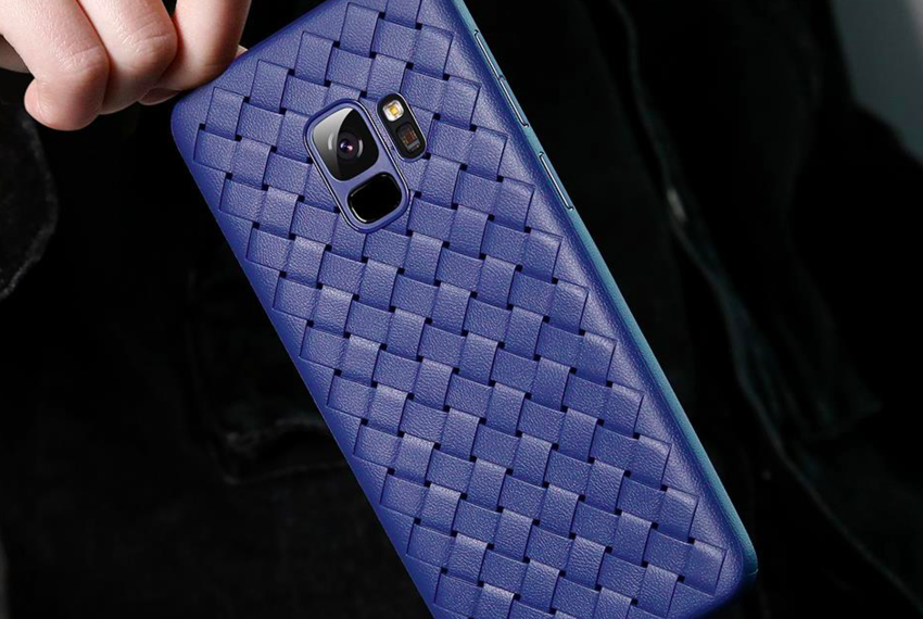 Чехол накладка Baseus BV Weaving Case для Samsung Galaxy S9 Plus Синий