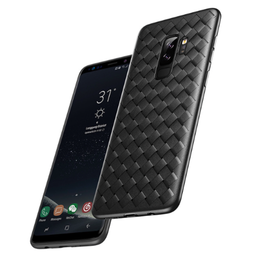 Чехол накладка Baseus BV Weaving Case для Samsung Galaxy S9 Plus Черный - Изображение 33297