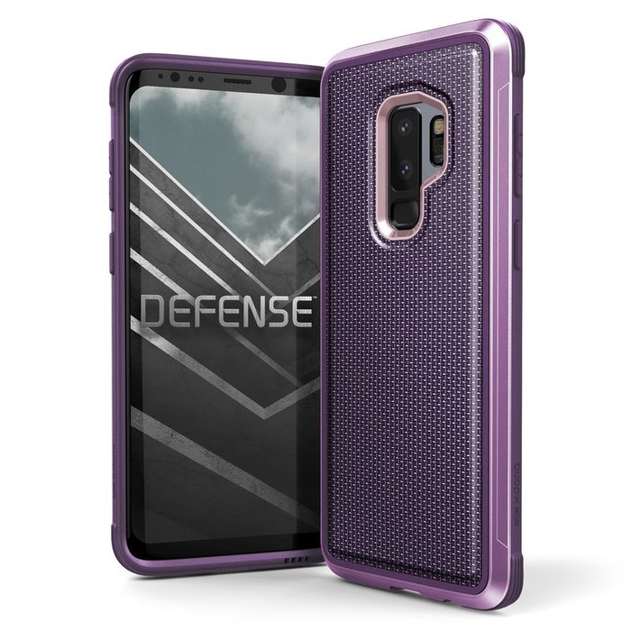 Противоударный чехол накладка X-Doria Defense Lux для Samsung Galaxy S9 Plus Фиолетовый - Изображение 33315