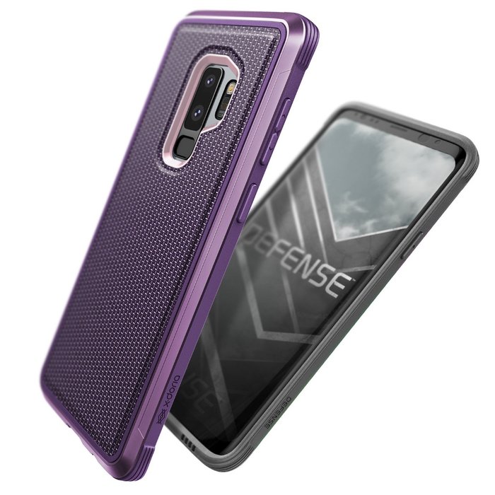 Противоударный чехол накладка X-Doria Defense Lux для Samsung Galaxy S9 Plus Фиолетовый - Изображение 33321