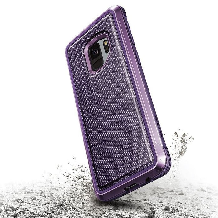 Противоударный чехол накладка X-Doria Defense Lux для Samsung Galaxy S9 Plus Фиолетовый - Изображение 33323