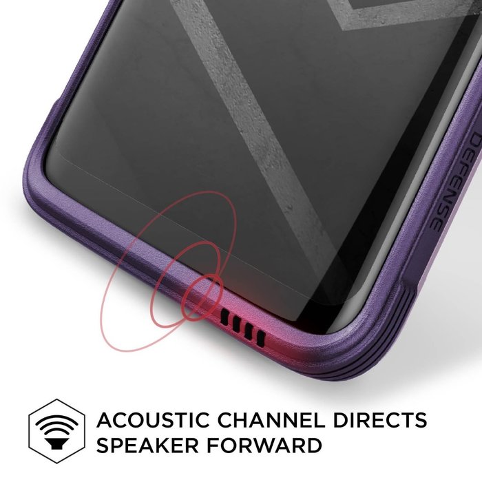 Противоударный чехол накладка X-Doria Defense Lux для Samsung Galaxy S9 Plus Фиолетовый - Изображение 33331