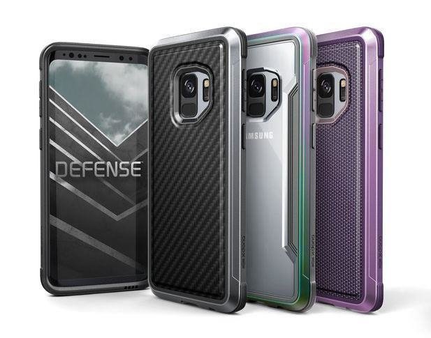 Противоударный кожаный чехол накладка X-Doria Defense Lux для Samsung Galaxy S9 Plus Черный - Изображение 33365