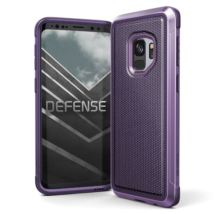 Противоударный чехол накладка X-Doria Defense Lux для Samsung Galaxy S9 Фиолетовый - Изображение 33367