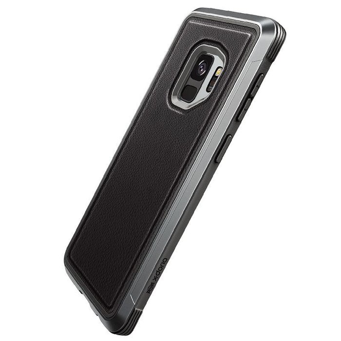 Противоударный кожаный чехол накладка X-Doria Defense Lux для Samsung Galaxy S9 Черный - Изображение 33431