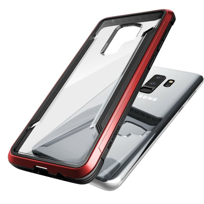 Противоударный чехол накладка X-Doria Defense Shield для Samsung Galaxy S9 Plus Красный - Изображение 33449
