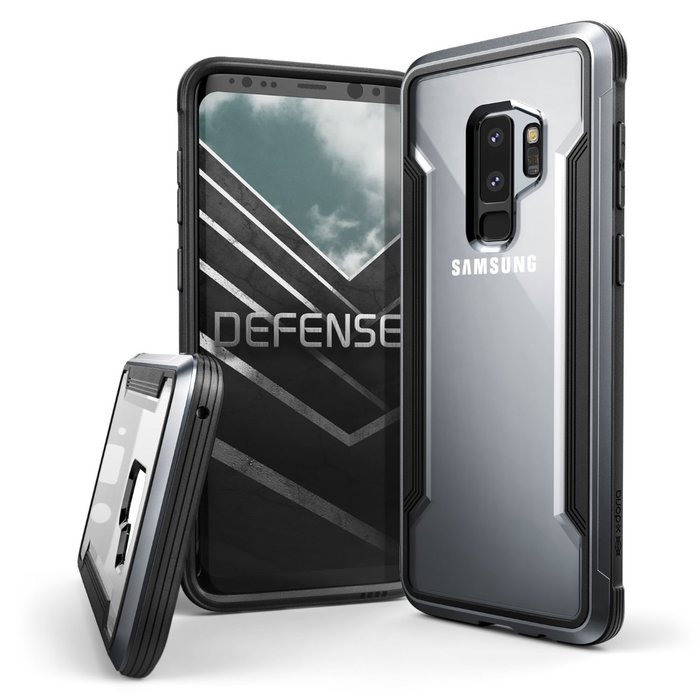Противоударный чехол накладка X-Doria Defense Shield для Samsung Galaxy S9 Plus Черный - Изображение 33469