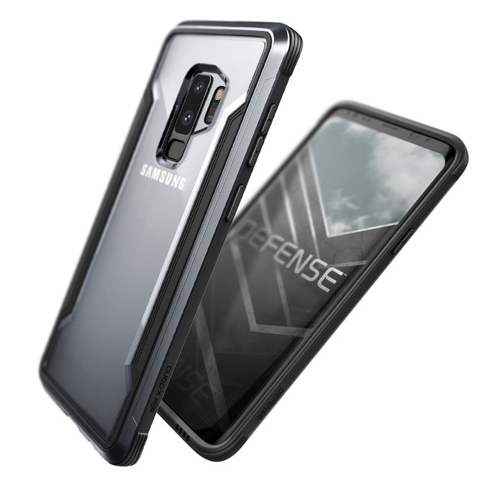 Противоударный чехол накладка X-Doria Defense Shield для Samsung Galaxy S9 Plus Черный - Изображение 33471