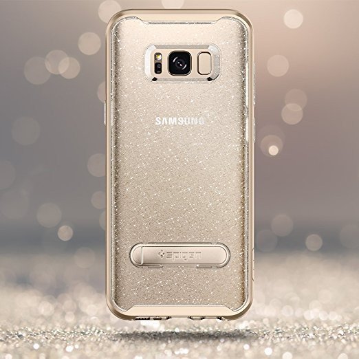 Силиконовый чехол накладка Spigen Neo Hybrid Crystal Glitter для Samsung Galaxy S8 Золотой - Изображение 6911