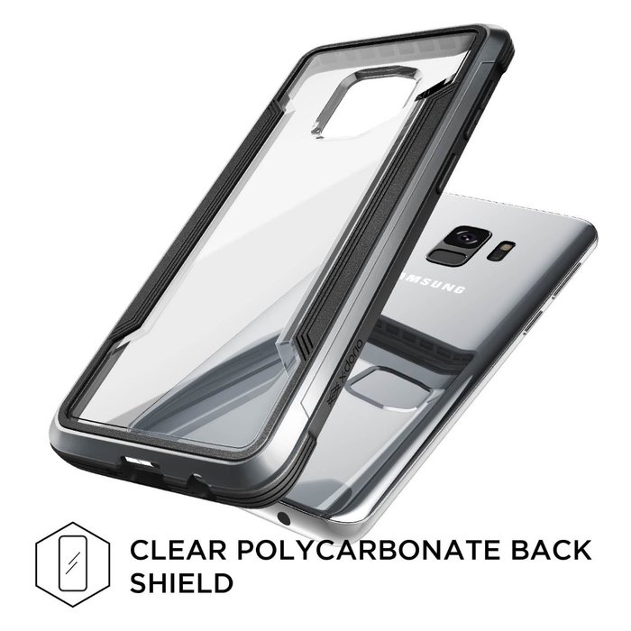Противоударный чехол накладка X-Doria Defense Shield для Samsung Galaxy S9 Черный - Изображение 33603
