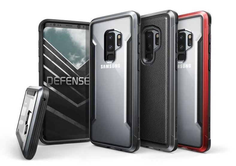 Противоударный чехол накладка X-Doria Defense Shield для Samsung Galaxy S9 Черный
