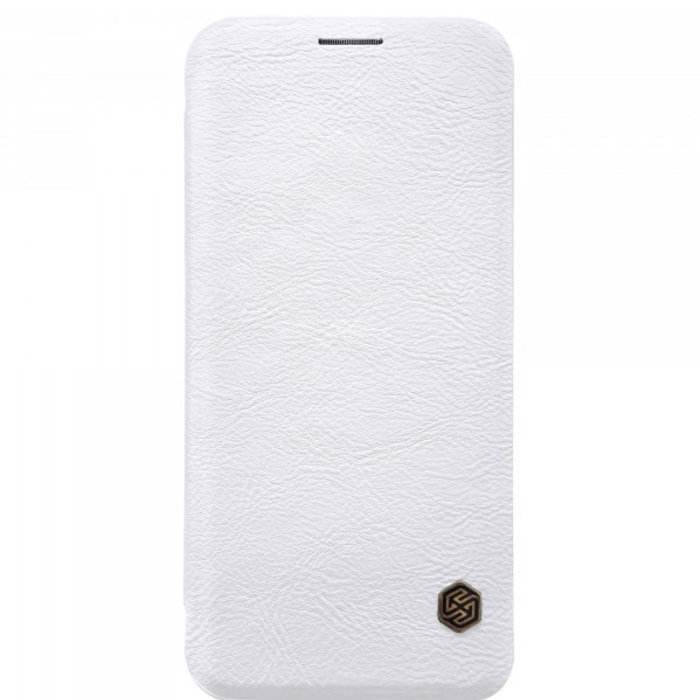 Кожаный чехол книжка Nillkin Qin Series для Samsung Galaxy S9 Белый - Изображение 33689