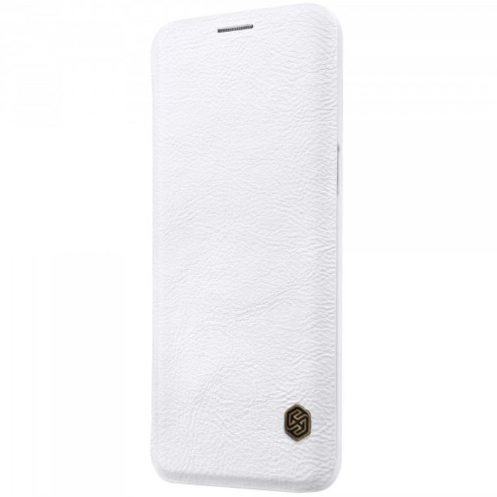 Кожаный чехол книжка Nillkin Qin Series для Samsung Galaxy S9 Белый - Изображение 33697
