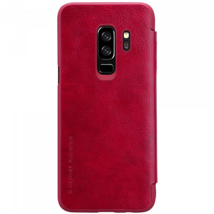 Кожаный чехол книжка Nillkin Qin Series для Samsung Galaxy S9 Plus Красный - Изображение 33763