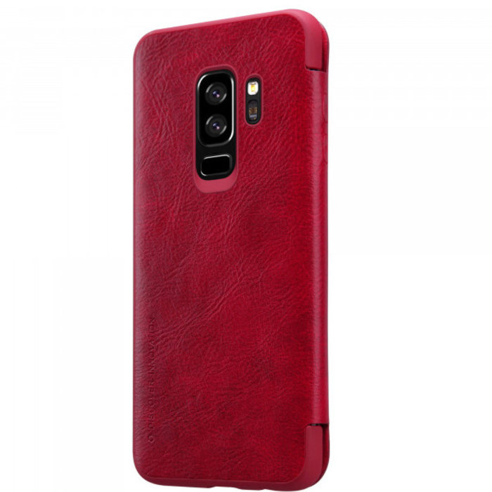 Кожаный чехол книжка Nillkin Qin Series для Samsung Galaxy S9 Plus Красный - Изображение 33767