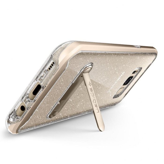 Силиконовый чехол накладка Spigen Neo Hybrid Crystal Glitter для Samsung Galaxy S8 Золотой - Изображение 6913