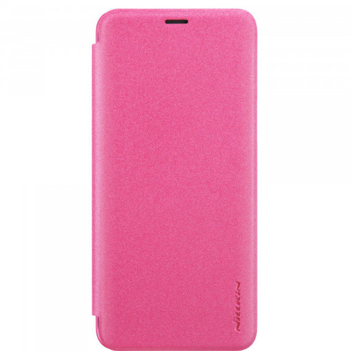 Кожаный чехол книжка Nillkin Sparkle для Samsung Galaxy S9 Plus Розовый - Изображение 33875