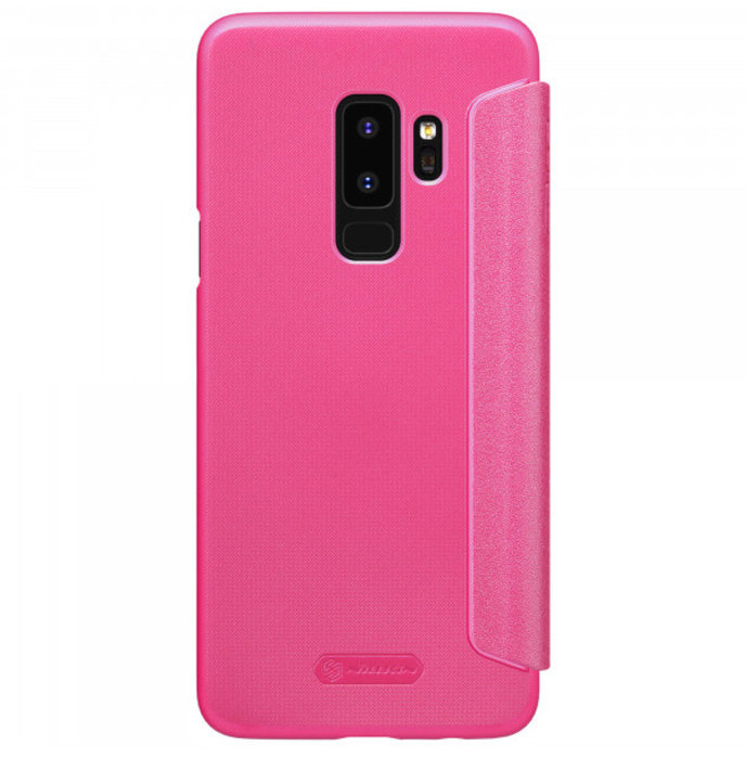 Кожаный чехол книжка Nillkin Sparkle для Samsung Galaxy S9 Plus Розовый - Изображение 33877