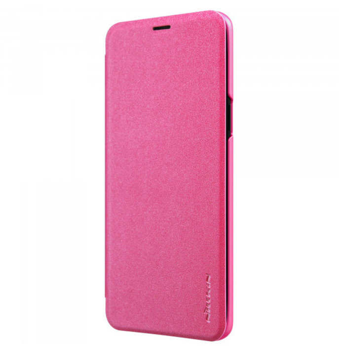 Кожаный чехол книжка Nillkin Sparkle для Samsung Galaxy S9 Plus Розовый - Изображение 33881