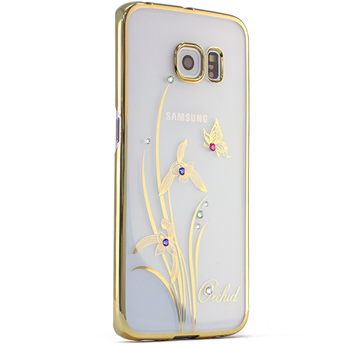 Чехол Swarovski Kingxbar Foliflora для Samsung Galaxy S6 Edge Plus Orchid - Изображение 7895