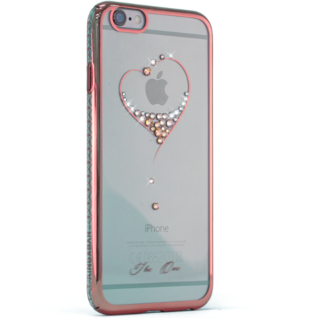 Чехол Swarovski Kingxbar Sky Rose для iPhone 6S Сердце - Изображение 7901
