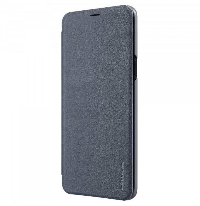 Кожаный чехол книжка Nillkin Sparkle для Samsung Galaxy S9 Plus Серебро - Изображение 33935