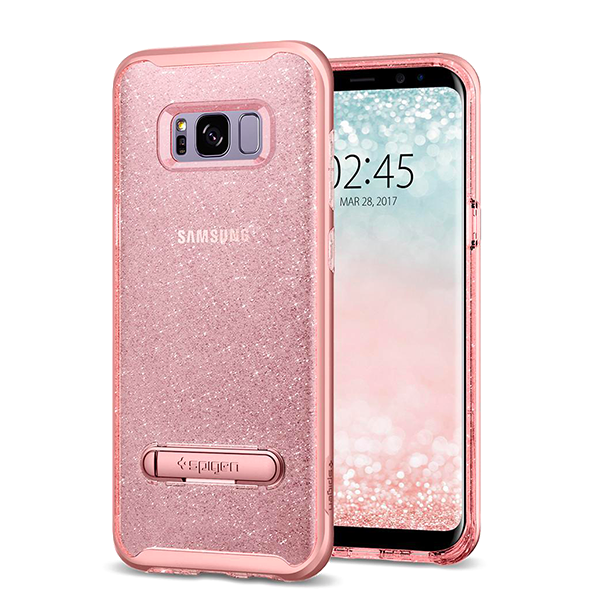 Силиконовый чехол накладка Spigen Neo Hybrid Crystal для Samsung Galaxy S8 Розовый - Изображение 6915
