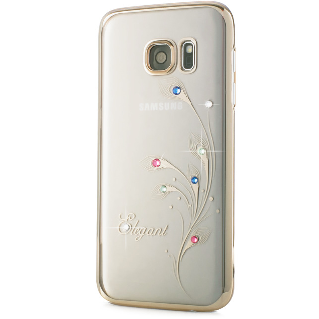 Чехол Swarovski Kingxbar Foliflora Gold для Galaxy S7 Elegant - Изображение 7929