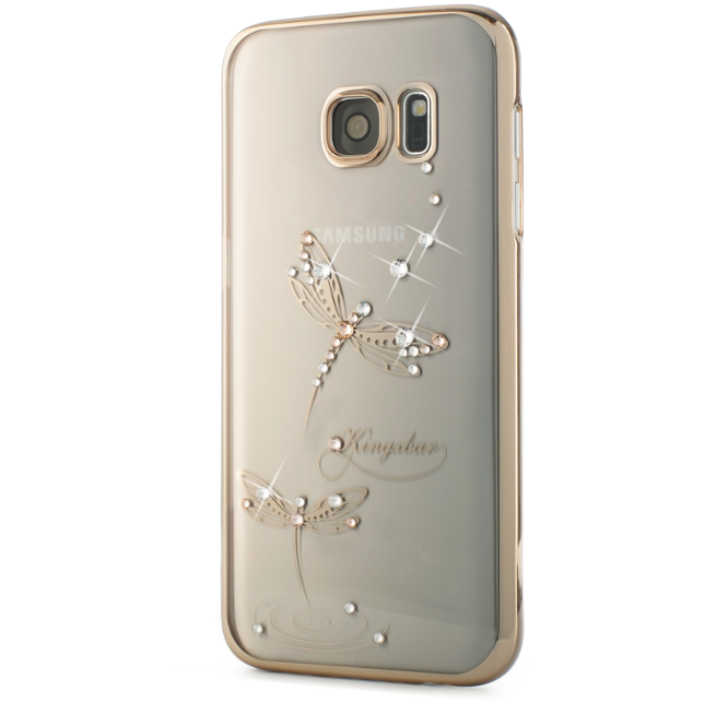 Чехол Swarovski Classic Gold для Galaxy S7 Edge Dragonfly - Изображение 7937
