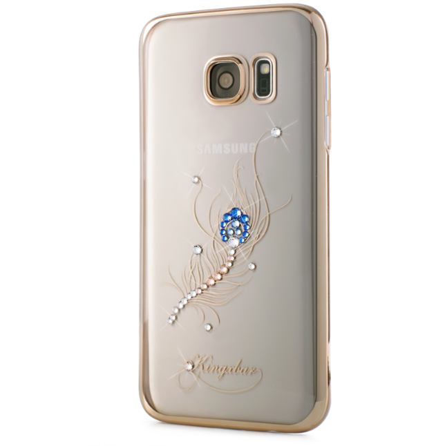Чехол Swarovski Classic Gold для Galaxy S7 Edge Plumage - Изображение 7939