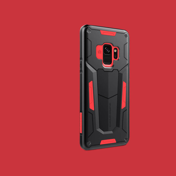 Противоударный чехол накладка Nillkin Defender 2 для Samsung Galaxy S9 Красный - Изображение 34171