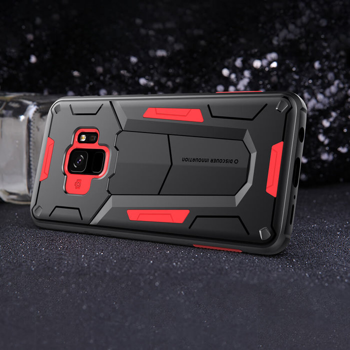 Противоударный чехол накладка Nillkin Defender 2 для Samsung Galaxy S9 Красный - Изображение 34173