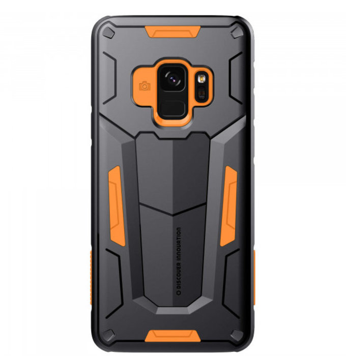 Противоударный чехол накладка Nillkin Defender 2 для Samsung Galaxy S9 Оранжевый - Изображение 34181