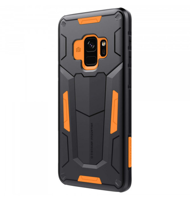 Противоударный чехол накладка Nillkin Defender 2 для Samsung Galaxy S9 Оранжевый - Изображение 34185