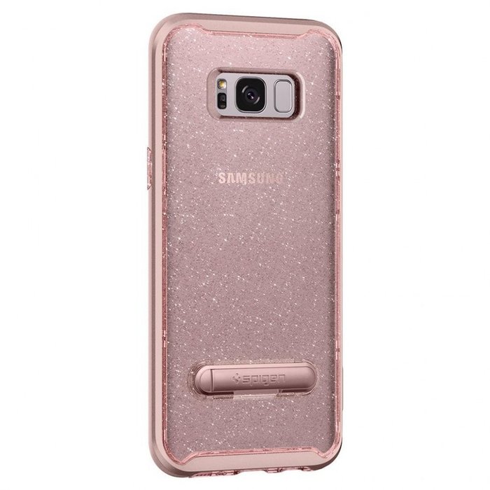 Силиконовый чехол накладка Spigen Neo Hybrid Crystal для Samsung Galaxy S8 Розовый - Изображение 6917