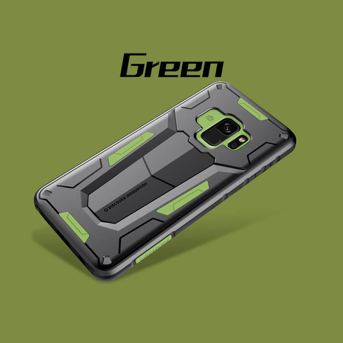 Противоударный чехол накладка Nillkin Defender 2 для Samsung Galaxy S9 Зеленый - Изображение 34227