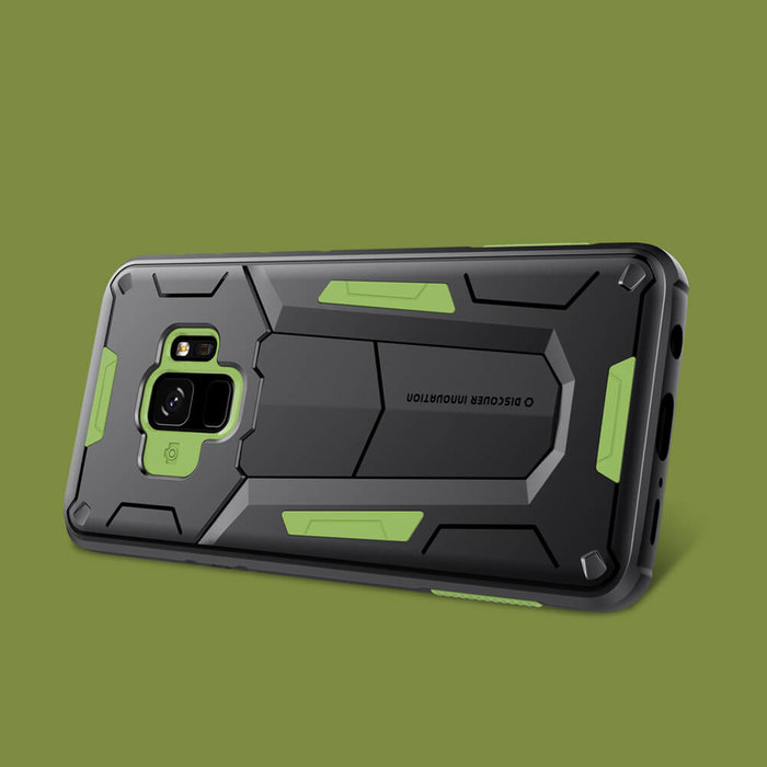 Противоударный чехол накладка Nillkin Defender 2 для Samsung Galaxy S9 Зеленый - Изображение 34229