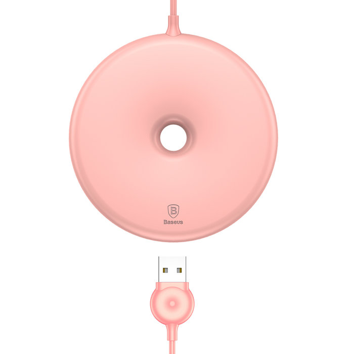 Быстрая беспроводная зарядка Baseus Donut Wireless Charger Розовая - Изображение 34281